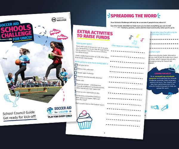 Soccer Aid Schools Challenge fundraising guide